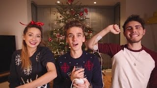 Christmas Body Shock Challenge With Zalfie - ThatcherJoe TranslatedUP! [rus_sub]