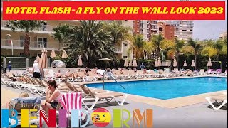 Benidorm's HOTEL FLASH Overlooking The Strip - A FLY ON THE WALL LOOK 2023!☀️🏖️🌴🏨🌟 #benidorm #flash