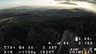 CHIMERA7  Raw OSD  Full Flight Mid Range 4.35 km (With the Comments)