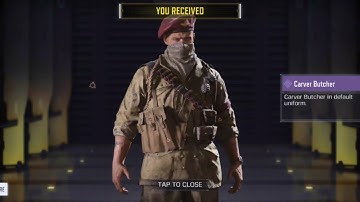 COD MOBILE *NEW* QUARTERMASTER CRATE OPEN + UNLOCK CARVER BUTCHER CHARACTER.AND ALL