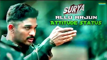 Allu Arjun Attitude Status | Allu Arjun | Surya The Soldier | @KrishnaYaduvanshi