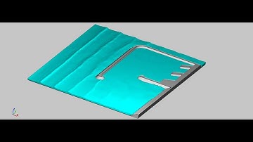 Simulation of non-linear wave approaching harbor
