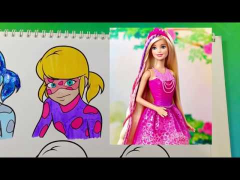 LADYBUG TRANSFORMA EM MASHA EO URSO PATATI PATATA COR PARA CRIANCAS
