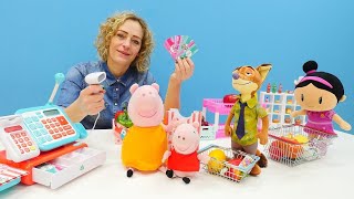 Nicoles Grüne Box - 4 Folgen am Stück - Spielspaß mit Peppa Wutz - Spielzeugvideo für Kinder -