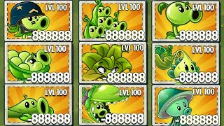 Tournament 16 GREEN Plants Ranged Attack - Who Will Win? - PvZ 2 v10.4.1 Plant vs Plant screenshot 2