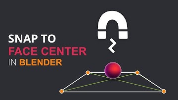 Snap to Face Center in Blender - Tutorial