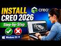 How to Download &amp; Install Creo on Laptop | Creo Parametric Step-by-Step Guide 2026 | Student Version