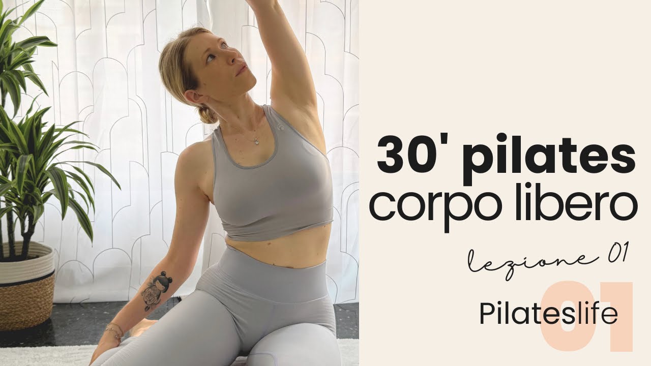 PILATES TOTALBODY – 30 min a corpo libero | Lezione completa da casa sfida 01 di GENNAIO