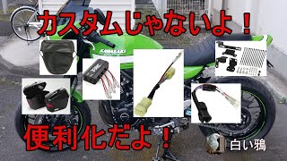 Z900rsおよびcafeオーナー様必見！カスタムじゃないよ便利化だよパート1