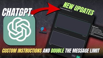ChatGPT Custom Instructions And Double Rate Limit Huge ChatGPT updates