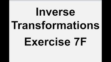 ASFM - Core - Inverse Matrix Transformations