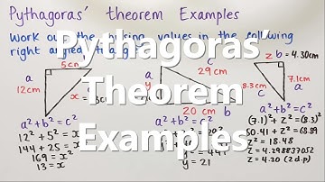 Pythagoras’ Theorem Examples