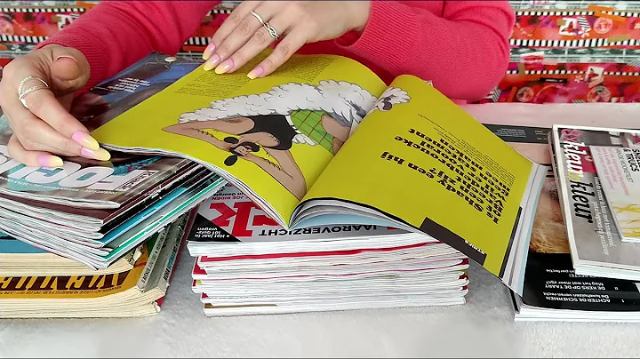 ASMR Sorting Magazines • Paper Sorting, Organizing • No Talking