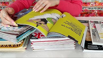 ASMR Sorting Magazines • Paper Sorting, Organizing • No Talking
