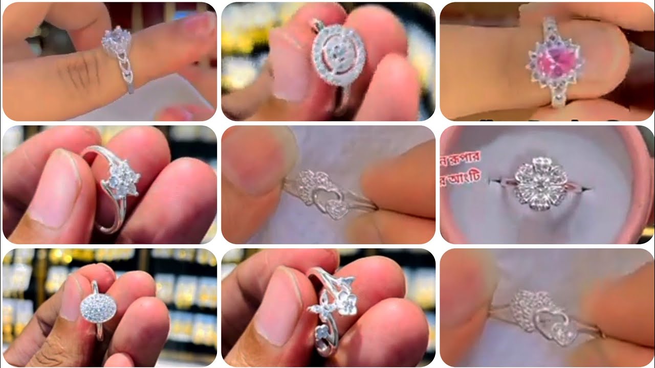 2026 ইউনিক স্টাইলিস্ট রূপার সব সময় ব্যবহার করার মত হাতের আংটি/Trendy elegant silver fingers ring#yt
