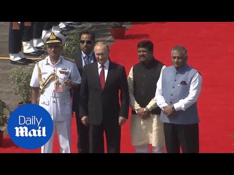 President Vladimir Putin arrives in Goa for the BRICS summit - Daily Mail