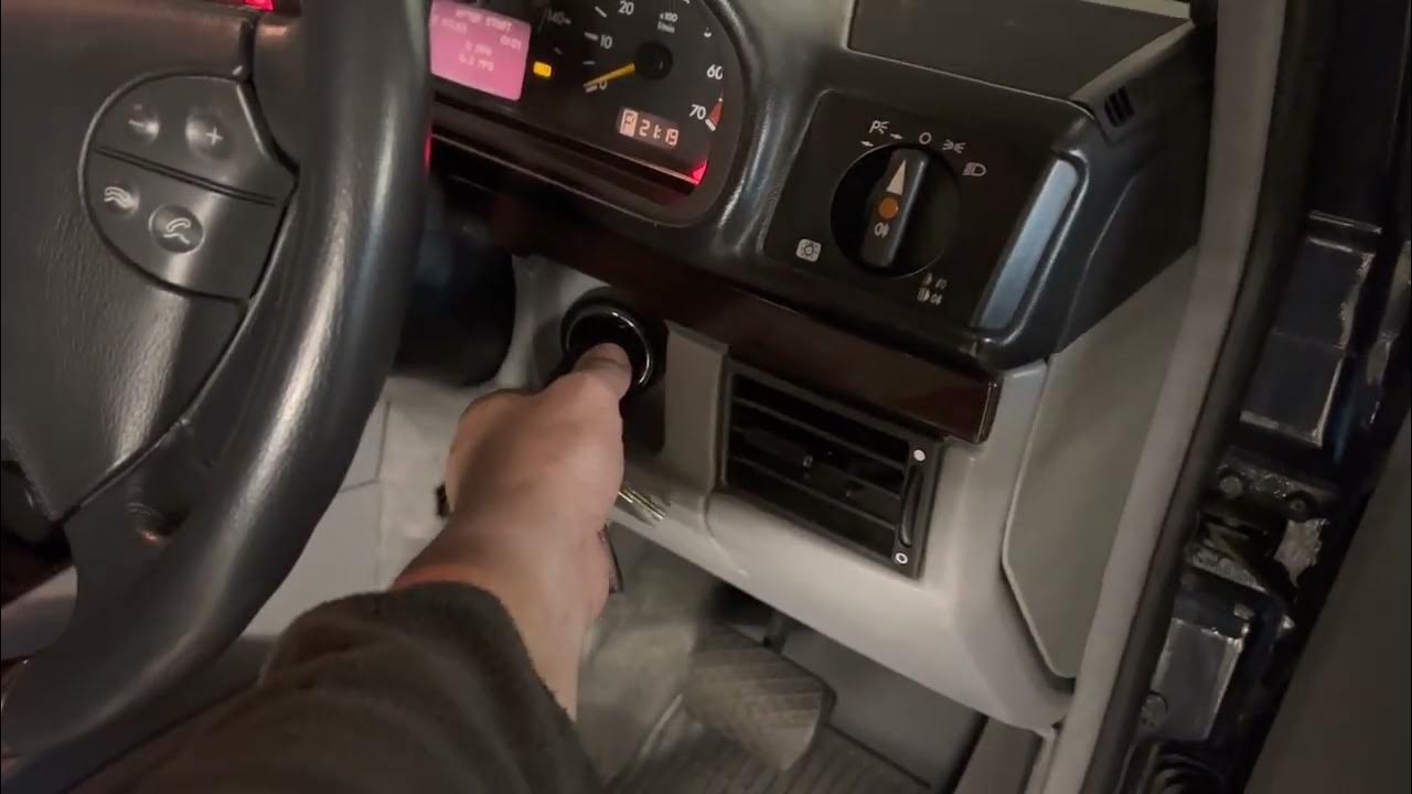 Mercedes M113 G500 Middle Exhaust Silencer removal and start up YouTube