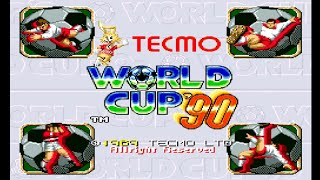 テクモ ワールドカップ '９０【TECMO WORLD CUP '90】(1989) Full Gameplay *Hardest Difficulty*1CC No Continue【Arcade】