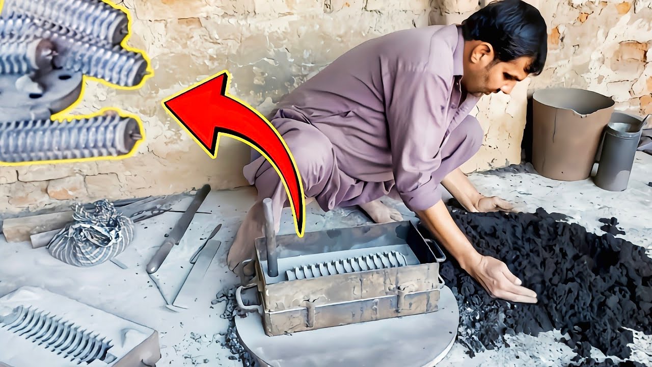 Crafting a Powerful Grass Cutting Machine Gear | Metal Casting Process Unveiled!