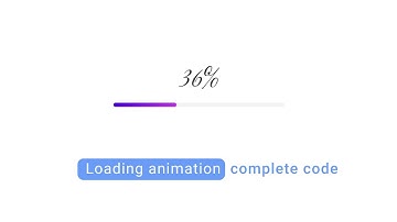 Loading animation using HTML, CSS, and Js | Animated progress bar || complete code