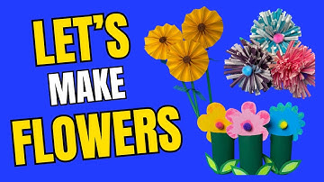 Crafts For Kids ~ How To Make Spring Flowers