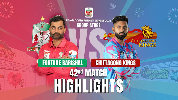 Chittagong Kings Takes on Fortune Barishal in EPIC BPL 2025 42nd Match Highlights