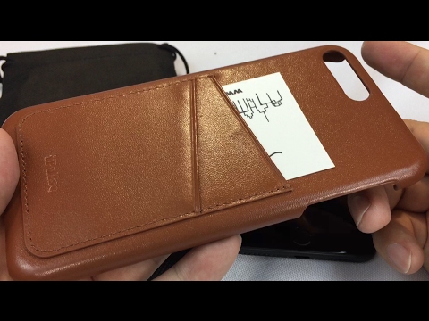 iPulse [Dallas Series] Cognac Leather Wallet Card Case for iPhone 7 Plus review and giveaway