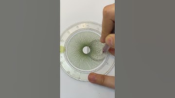 Vibrant & Colourful ASMR Spirograph | Satisfying Spiral Sounds Therapy! #art #shorts #spirograph