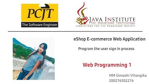 Web Project Task 3 | 1st Year | Semester 01 | Java Institute