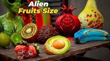 Alien Fruits size comparison | If Fruits Came from an Alien Planet