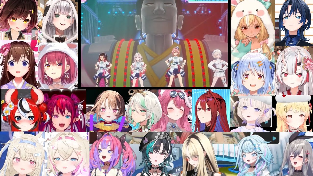 홀로 카운트다운 라이브 귀신의 잔치(鬼ノ宴 / Demons Banquet) 멤버 반응 모음 [홀로라이브 / 로보코 씨, 나키리 아야메, 타카네 루이, 토도로키 하지메]