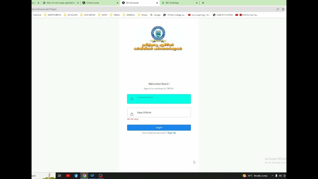 TNTEU Online Course Registration Guidelines August 2023 scoe
