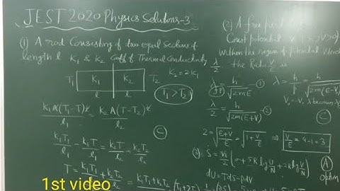 Jest physics 2020 solutions1 , jest answer key , jest paper physics 2020 , expected cutoff gate 2020