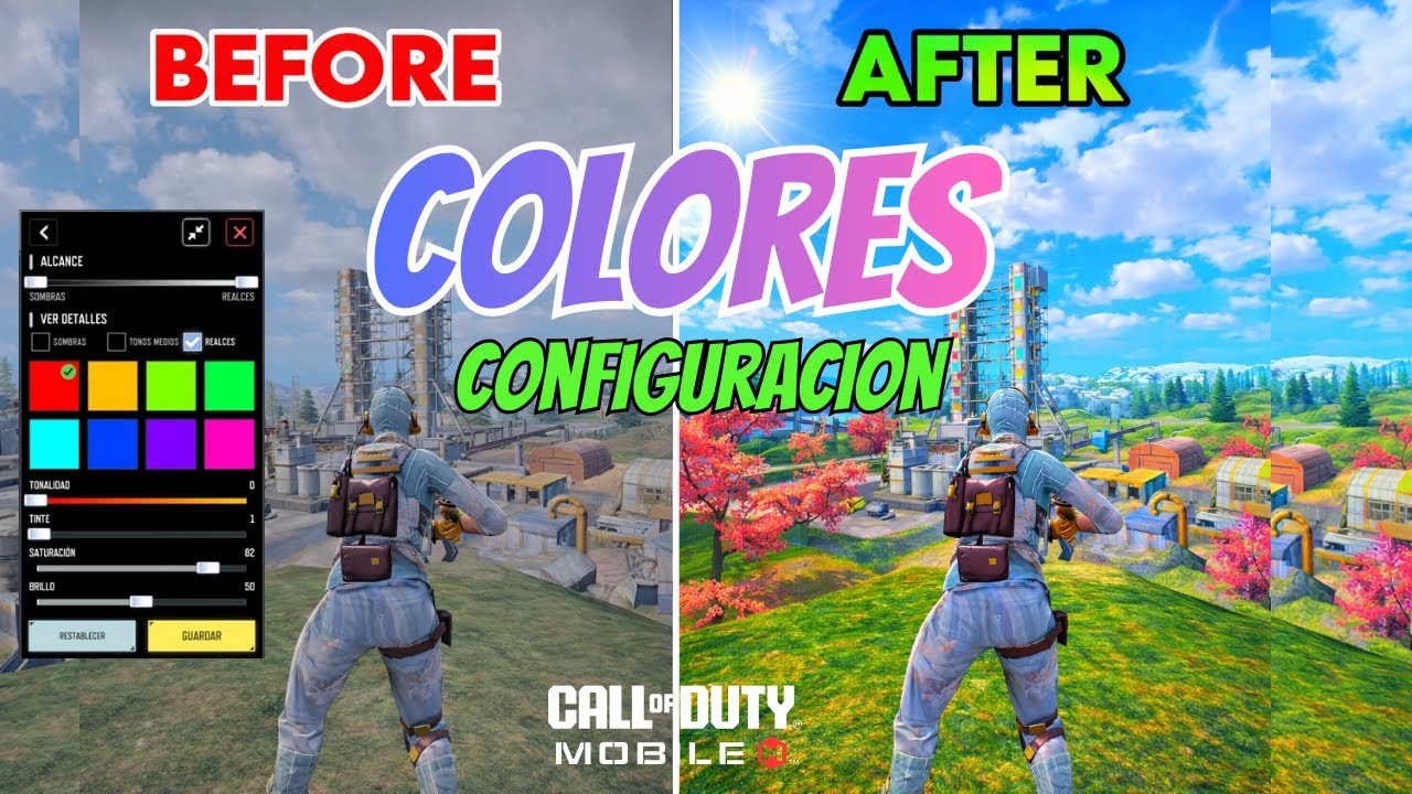LA MEJOR CONFIGURACIÓN DE COLORES CODM |Call of Duty Mobile PRO