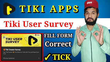 Tiki user survey form | Tiki creator form | we want to hear from you