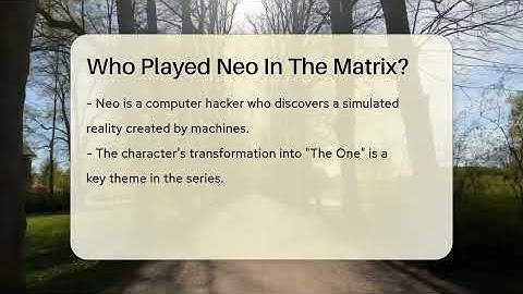 Who Played Neo In The Matrix? - The Action Reel