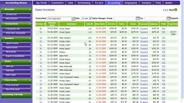 Service Management Software - Accounting