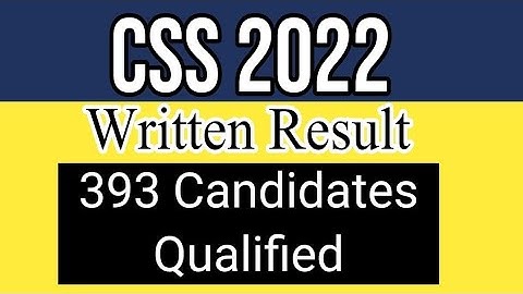 CSS 2022 Result Update |CSS 2022 Result Date |CSS Result| CSS Written Result| CSS Result 2022|