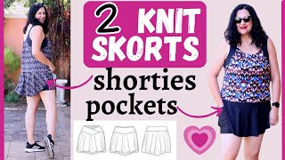 CUTEST knit SKORTS & SHORTIES. Duet (GreenStyle). Hidden pockets + comfy waistband -30% OFF