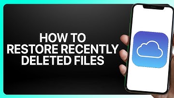 How To Restore Recently Deleted Files In iCloud App 2025! Tutorial