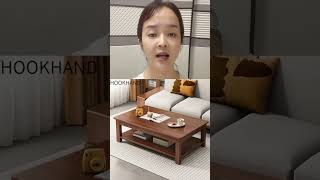 茶几客厅家用小户型实木腿茶几办公室简约桌子客厅中式长方形茶桌
