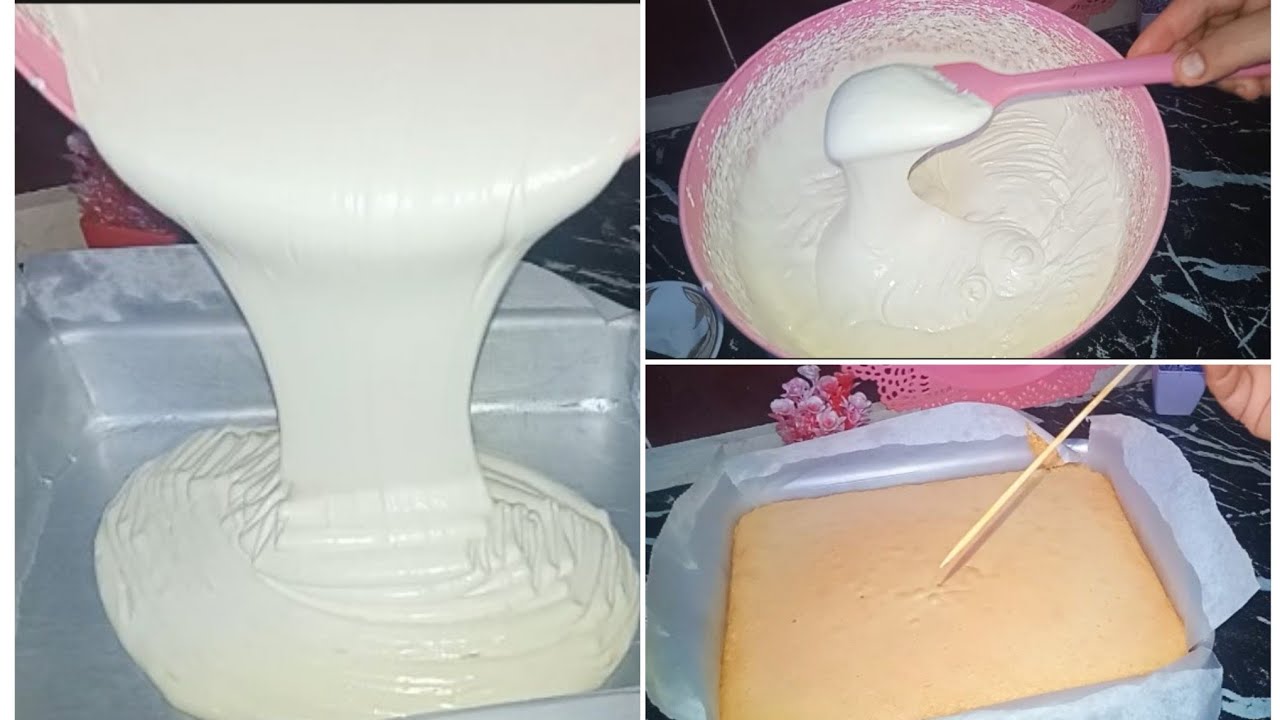 الكيك الاسفنجي بالدقيق العادي😋مقادير مظبوطه وكل اسرار نجاحه هينجح معاكي من اول مره