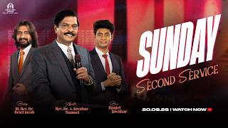 🅛🅘🅥🅔 | SUNDAY WORSHIP SERVICE | 20th SEPTEMBER 2026 |  2nd SERVICE | APOSTLE DR A JAWAHAR SAMUEL screenshot 5
