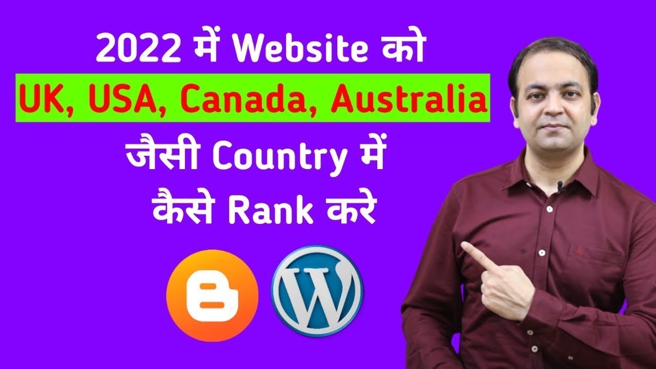 Rank A Website In A Target Specific Country | Uk, Usa, Canada, Australia Traffic To Your Website