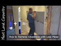 How to Remove Sheetrock with Less Mess