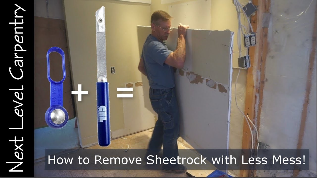 How to Remove Sheetrock with Less Mess