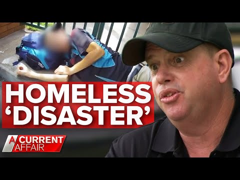 Security guard’s bodycam shows homeless 'truth' he says politicians are ignoring | A Current Affair