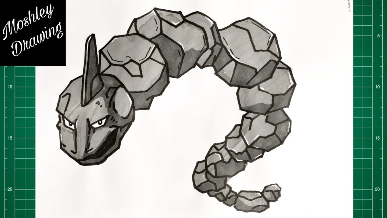 Pokemon  How to Draw Onix (Art Tutorial) 