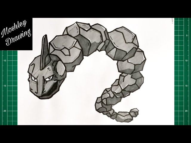 Pokemon  How to Draw Onix (Art Tutorial) 