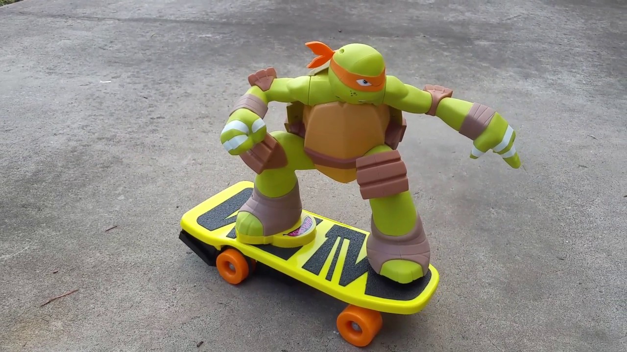 TMNT Remote Control Skateboarding Mikey YouTube